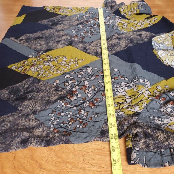 Shein Curve 3XL Short Sleeve Top Floral Goblincore Earthy Patchwork Hobbitcore - Picture 7 of 7